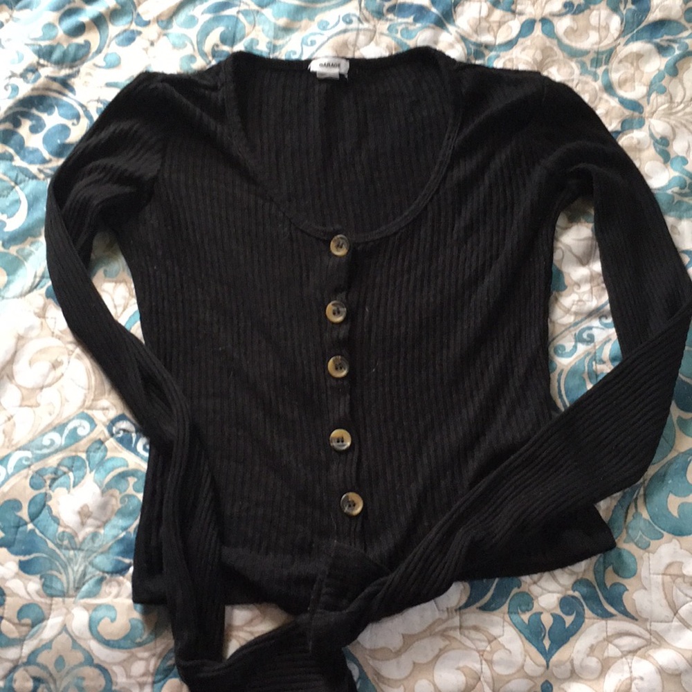 Black  tight long sleeve only used 1 once